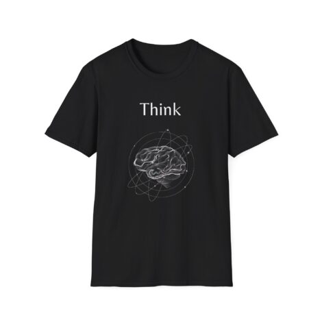Camiseta Gráfica Think – Estilo Intelectual Minimalista