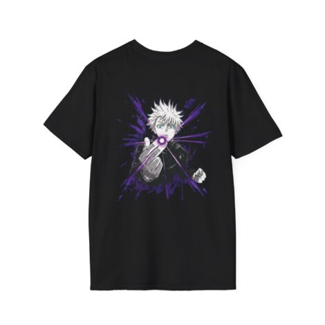Camiseta Negra Satoru Gojo – Edición "Hollow Purple"