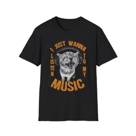 Camiseta "Music Cat" – Edición Listen To My Music