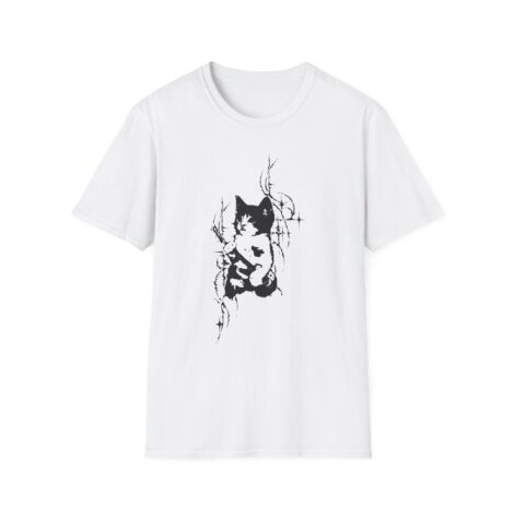 Camiseta Graphic Cat Guitarist Grunge