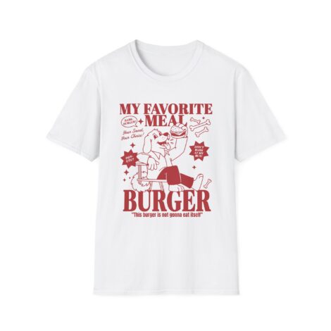 Camiseta Vintage "My Favorite Meal" – Ilustración Retro Dog & Burger