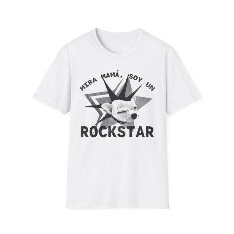 Camiseta Punk Chihuahua – Edición "Mira Mamá, Soy un Rockstar"