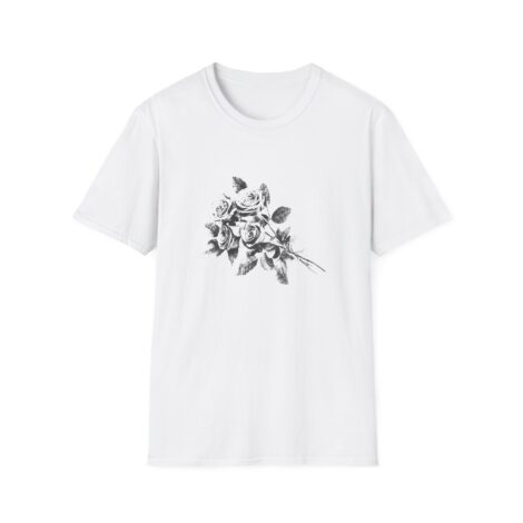 Camiseta Noir Roses – Botanical Sketch Edition