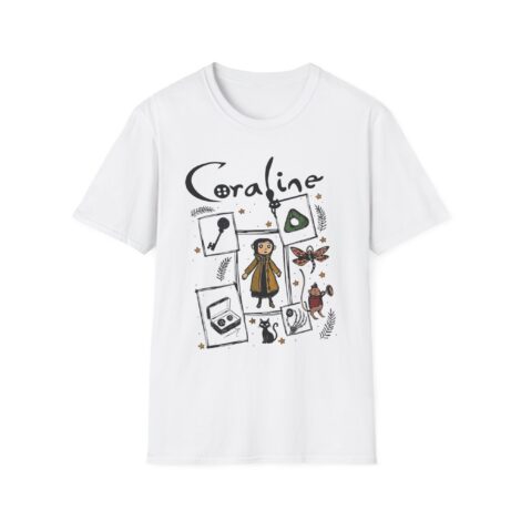 Camiseta Coraline Collage de Elementos
