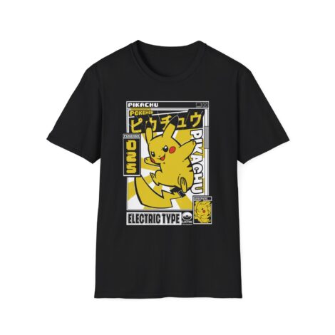 Camiseta Pikachu – "Electric Type" Pokedex 025